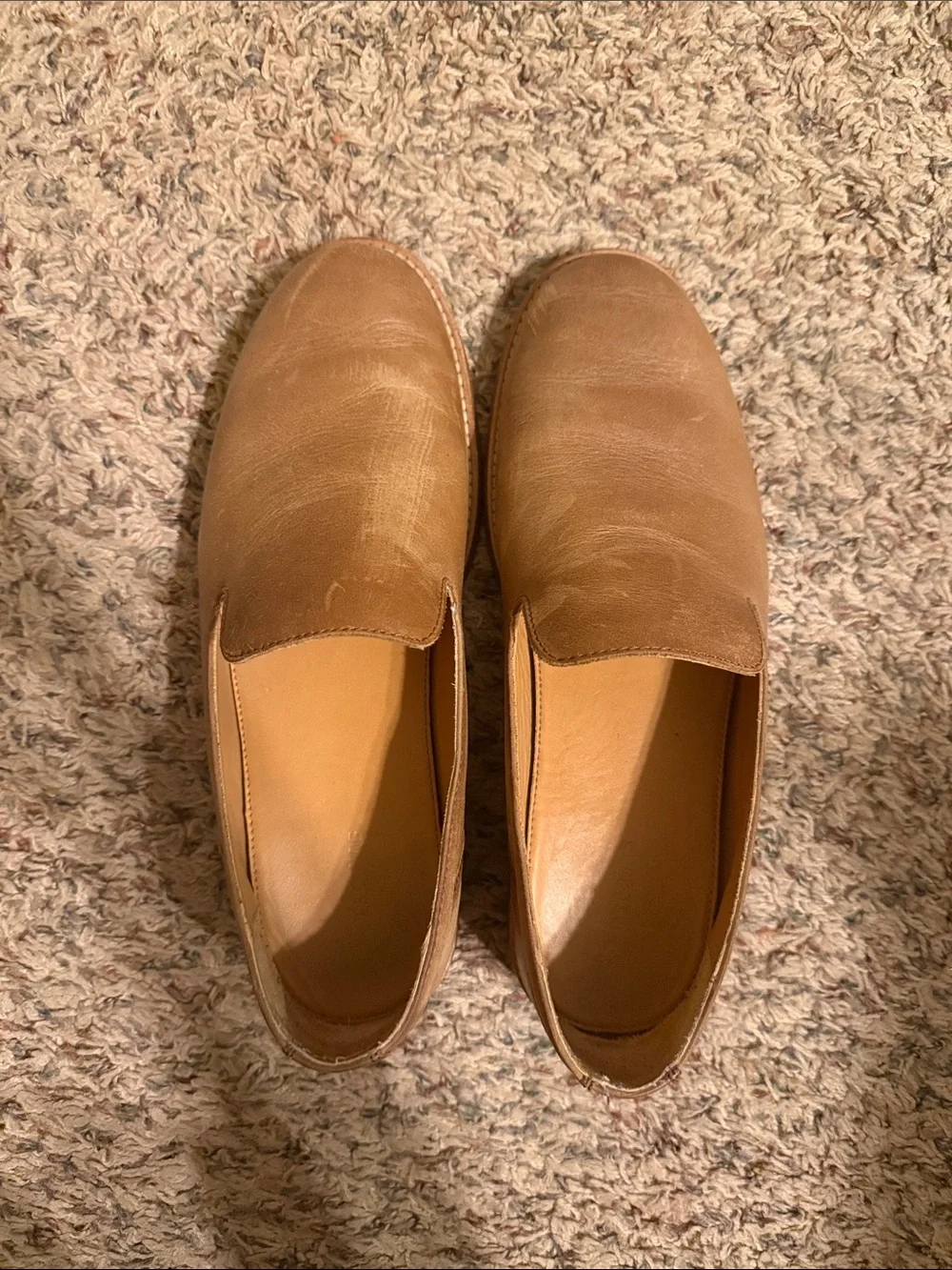 Tecovas Men's Slip-On Casual Loafers in Light Brown